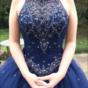 Quinceañera dress blue